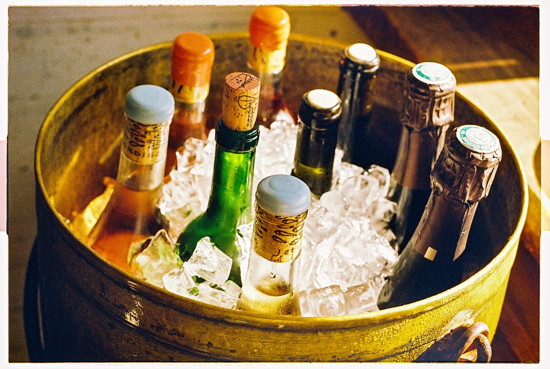 Bottles from the All Time wine cellar